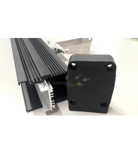 ES-Wall Washer Siyah Aluminyum Kasa Takimi 65cm