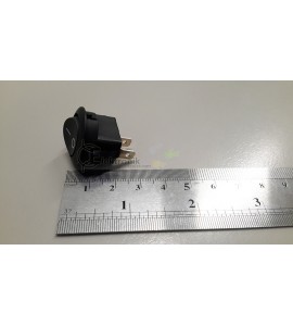 ES-18mm Siyah Yuvarlak On-Off Anahtar 