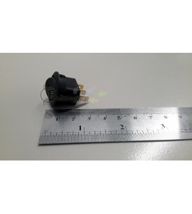 ES-18mm Siyah Yuvarlak Ledli On-Off Anahtar 