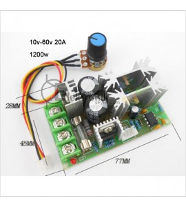 ES-10v-60v giris 10v-60v cikis dimmer 20A-60A DC Dimmer 1200w