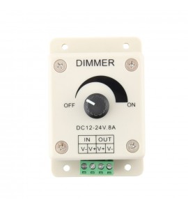 ES-Led Driver Dimmer 12v-24v giris 0v-24v cikis dimmer 8A