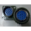 ES-14pin 20mm Jack Soket Askeri Tip Yeşil