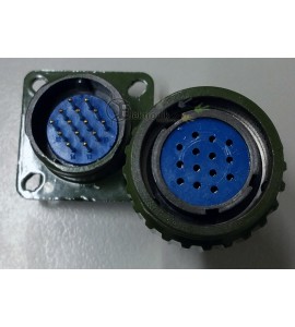 ES-14pin 20mm Jack Soket Askeri Tip Yeşil