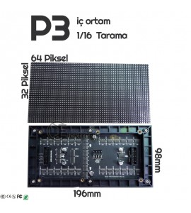 ES-P3 HD RGB Led Panel 196mm x 98mm