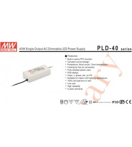 ES-MeanWell PCD 40-700B 40w Dimmable Led Driver Power Supply