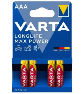 Varta 4703 Longlife Max Power AAA Kalem Pil 4lü Alkaline İnce