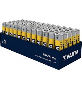 Varta 2003Sh Superlife AAA Kalem Pil Çinko Karbon İnce 4lü x15 paket (60lı Shrink Paket)