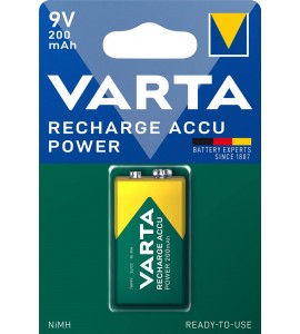 Varta 56722 Power Accu Ready 2 Use 9V Pil - E 200mAh