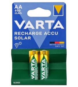 Varta 56736 Recargable Accu Solar ince Pil - AA 800 mAh