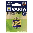Varta 56813-2 Recharge Accu Recycled AAA 800 mAh 2 li