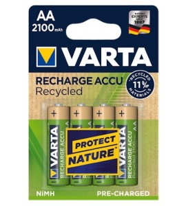 Varta 56816-4 Recharge Accu Recycled AA 2100 mAh 4 lü