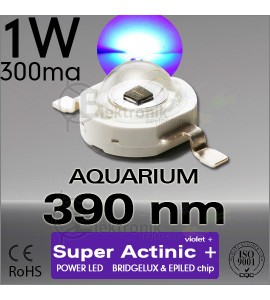 ES-LED 1W Super Actinic 390nm Bridgelux