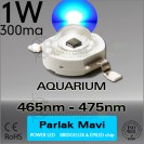 ES-LED 1W Mavi 465nm-475nm Bridgelux