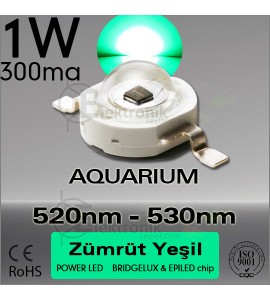 ES-LED 1W Yeşil 510nm-530nm Bridgelux