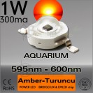 ES-LED 1W Turuncu Amber 595nm-600nm Bridgelux