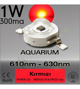 ES-LED 1W Kırmızı 610nm-630nm Bridgelux
