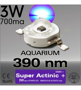 ES-LED 3W Super Actinic 390nm Bridgelux