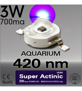 ES-LED 3W Super Actinic 420nm Bridgelux