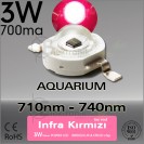 ES-LED 3W Kırmızı Far Infrared 710nm-740nm Bridgelux