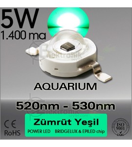 ES-LED 5W Yeşil 510nm-530nm Bridgelux