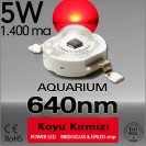 ES-LED 5W Koyu Kırmızı 640nm Bridgelux