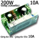 ES-200W 10A 6v-55v Voltaj Yukseltme Step up