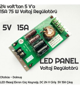 ES-ES-10-36 Volt 5V 15A led panel Voltaj düşürücü 