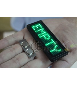 ES-Mini Kayan Led Yaka Yazısı